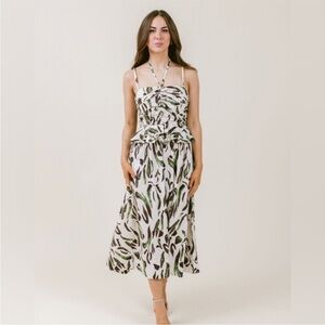 NWOT Laroque Piper Midi Dress SZ XS Seaweed